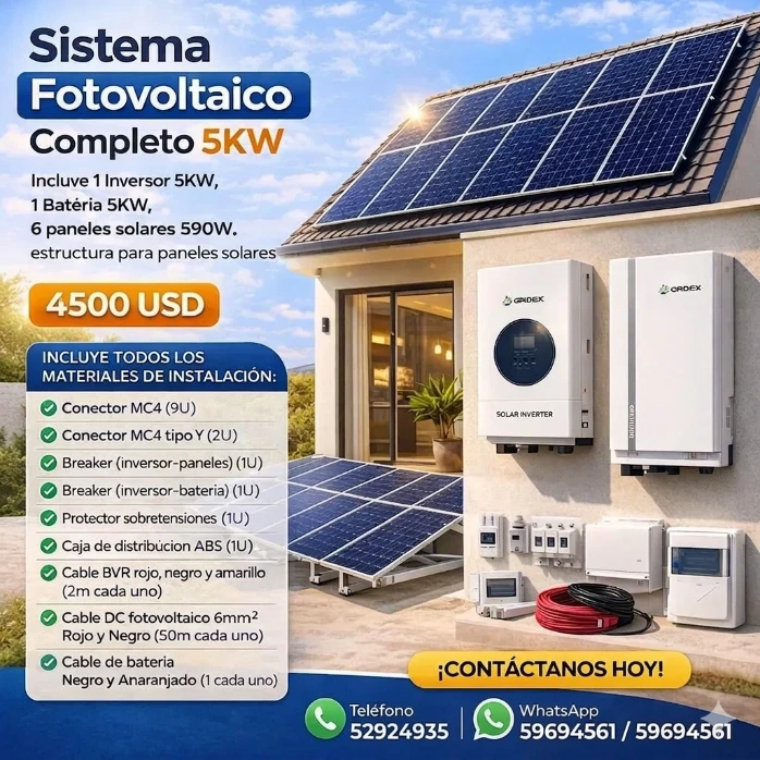 Sistema Solar 5KW